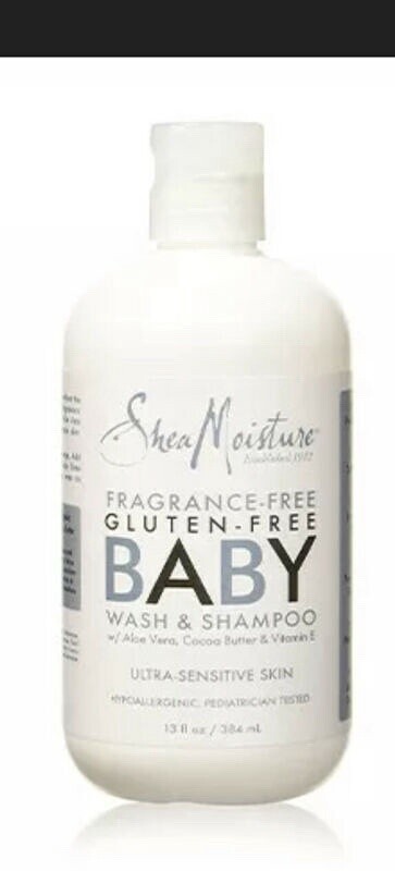 Shea Moisture   Fragrance-Free Gluten-Free Baby Wash &amp; Shampoo