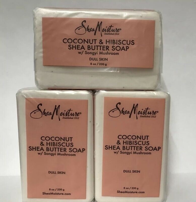 Shea Moisture   Coconut &amp; Hibiscus Shea Butter Soap