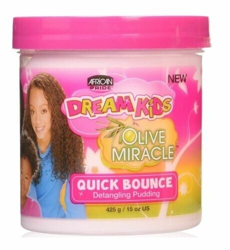 African Pride Dream Kids Olive Miracle Quick Bounce Detangling Pudding 425g