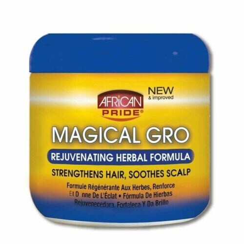 African Pride Magical Gro Rejuvenating Herbal Formula Strengthens, Shines/150g
