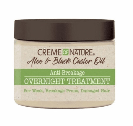 Creme Of Nature Aloe &amp; Black Castor Oil Anti-Breakage Overnight Treatment