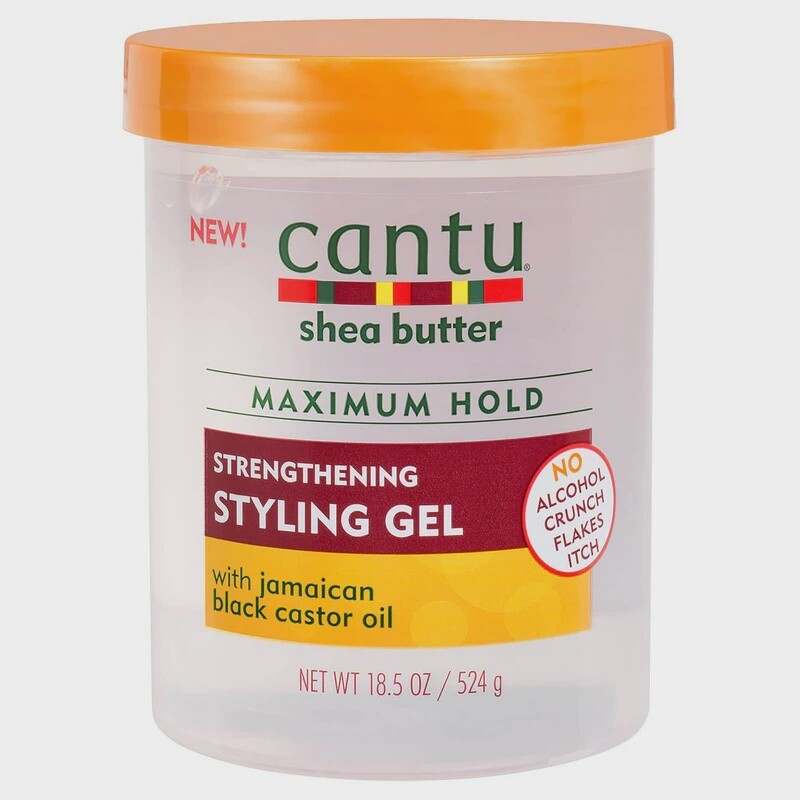 Cantu Shea Butter Maximum Hold Strengthening Styling Gel with Jamaican Black Castor Oil