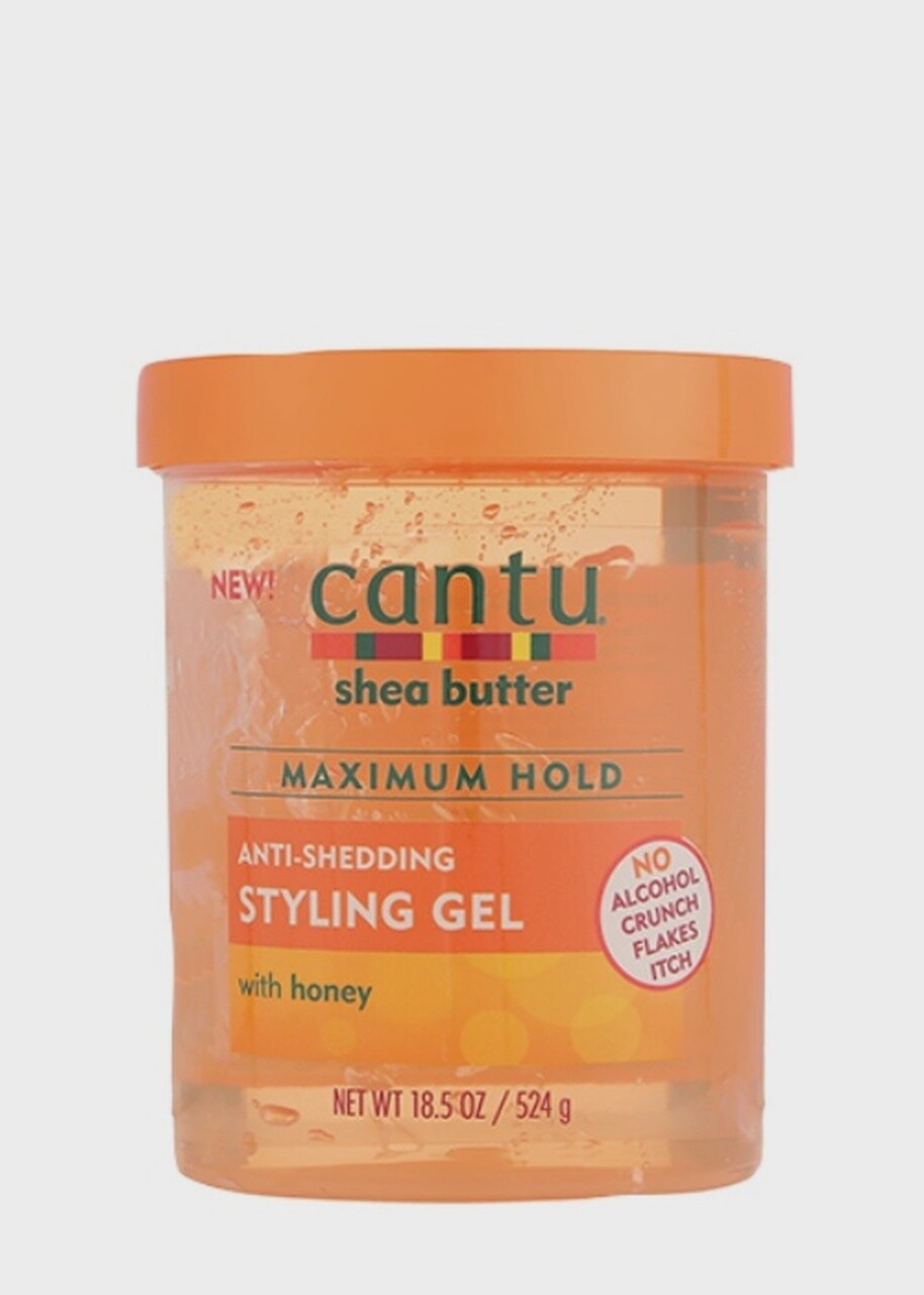 Cantu Shea Butter Maximum Hold Anti- Shedding Styling Gel with Honey