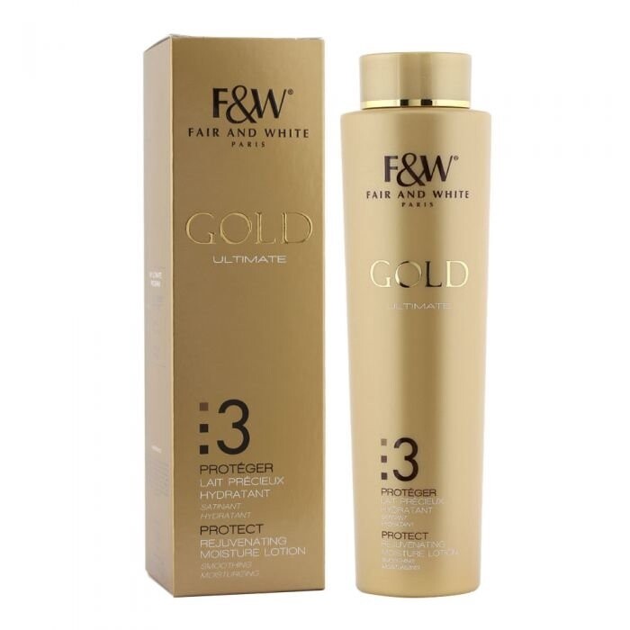 Fair And White Gold Ultimate 3 Protect Rejuvenating Moisture Lotion /500ml