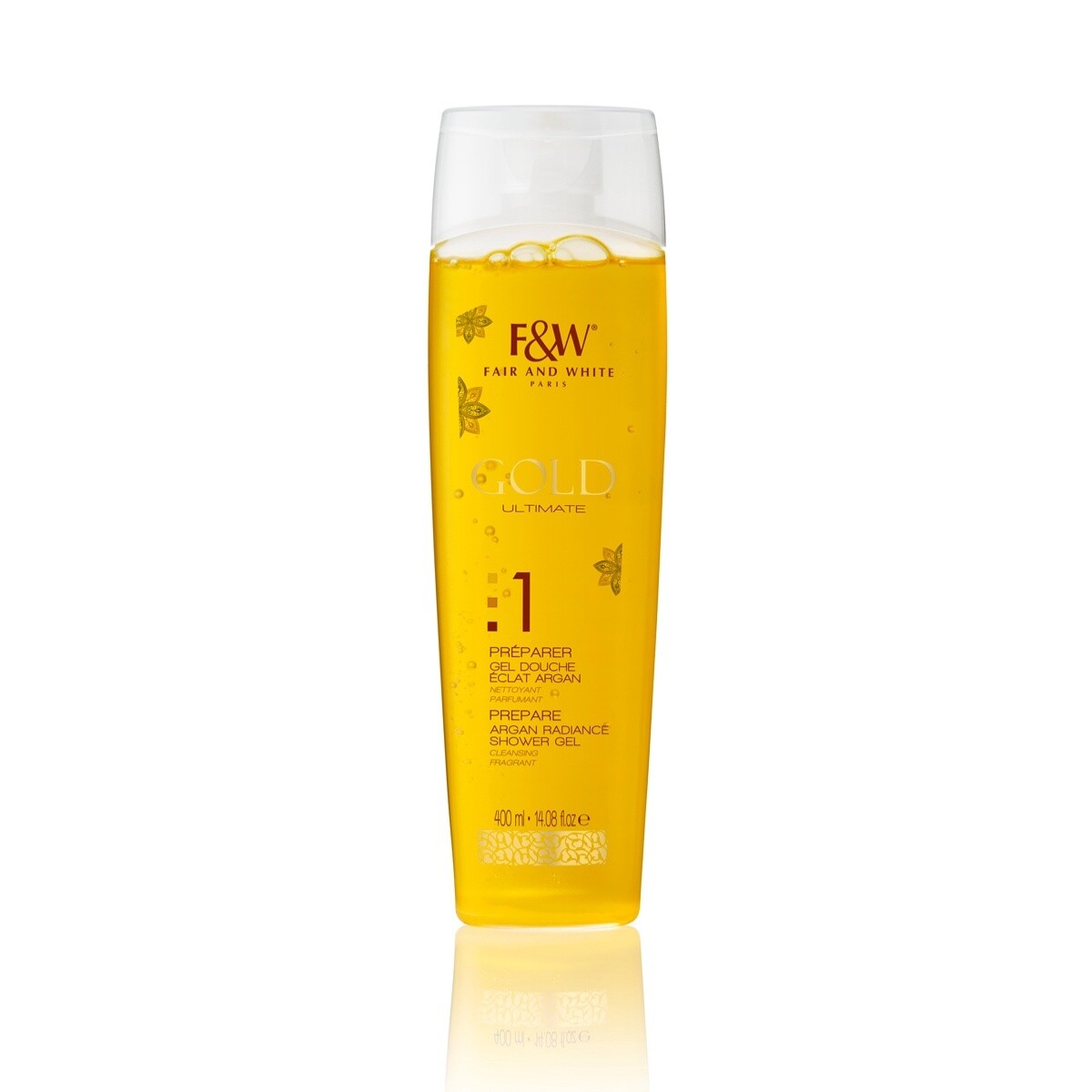 Fair And White Gold Ultimate 1 Prepare Argan Radiance Shower Gel Cleansing Fragrant/400ml