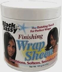 Black n&#39; Sassy  Finishing Wrap Sheen