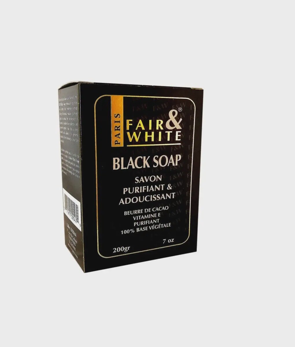 Fair And White  Black Soap Purifying & Softening Soap