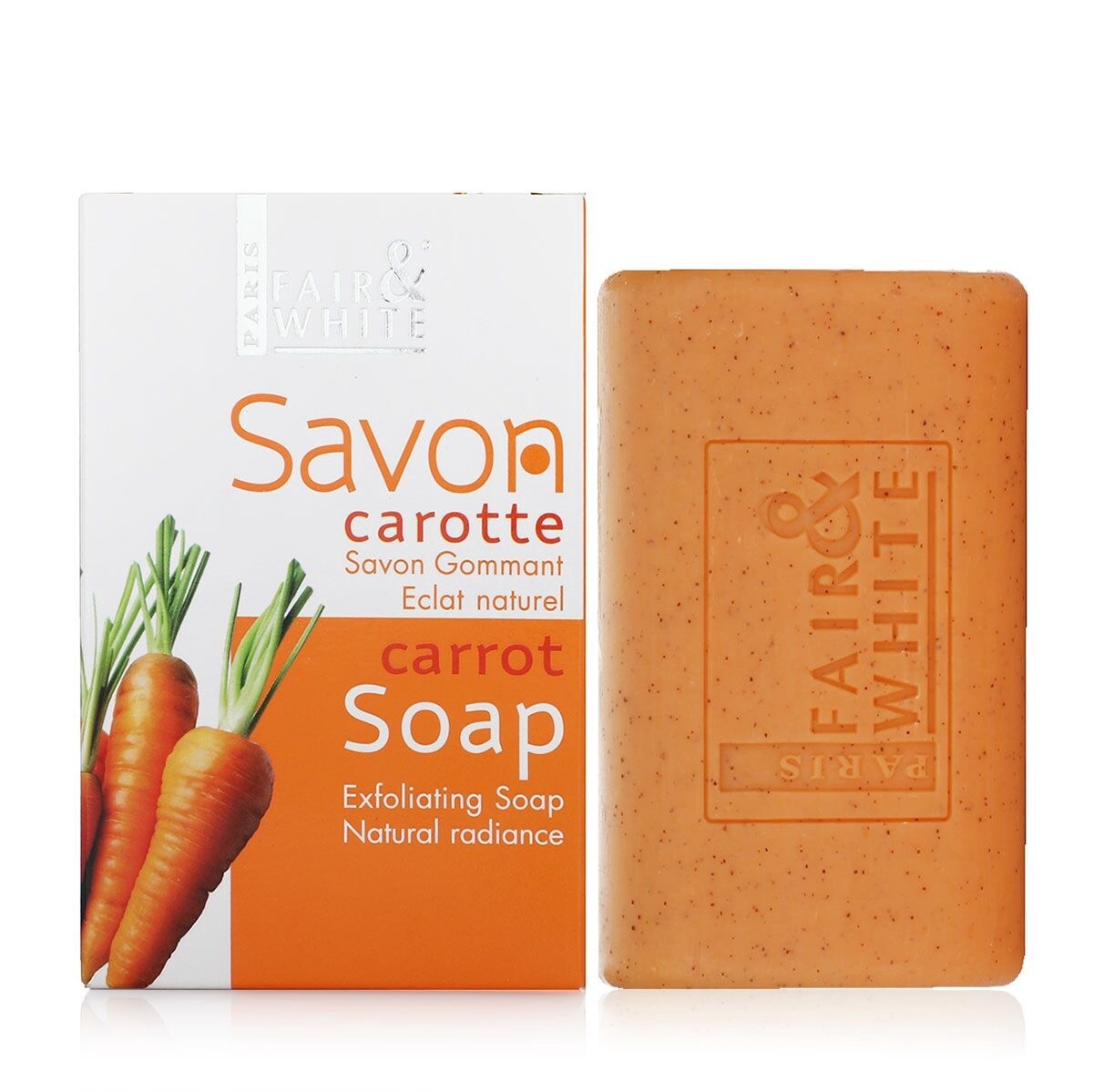 Fair And White  Carrot Soap Exfoliating Soap