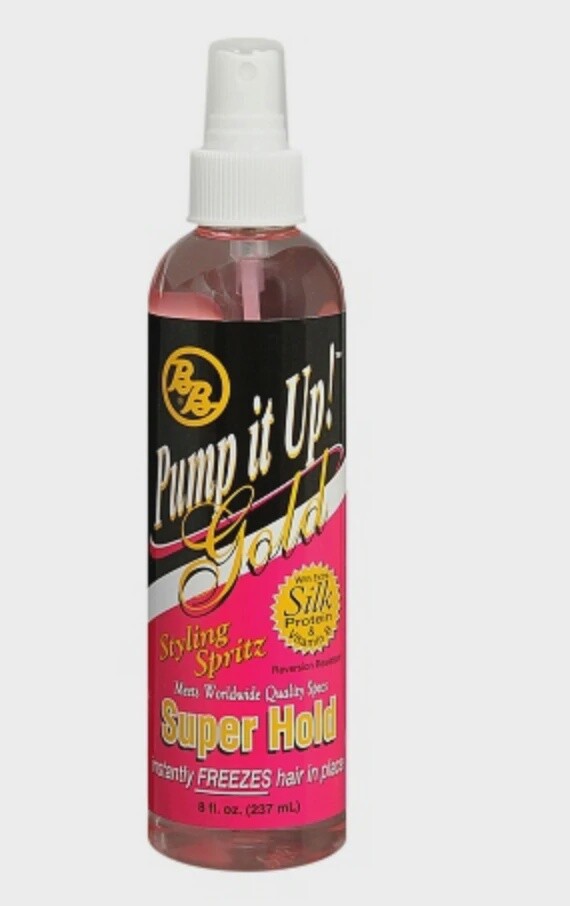 Bronner Bros Pump It Up! Gold Styling Spritz Super Hold