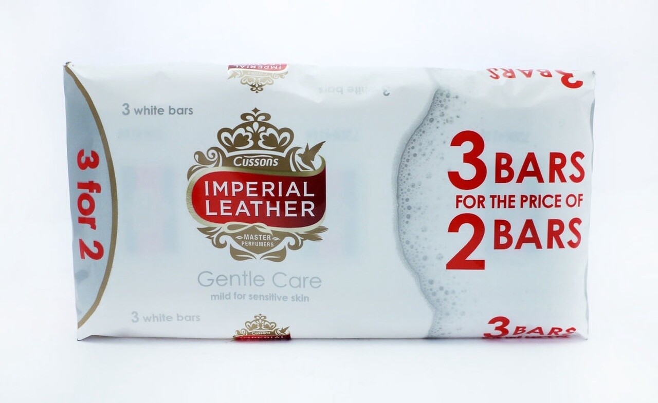 Imperial Leather  Gentle Care 3 White Bars