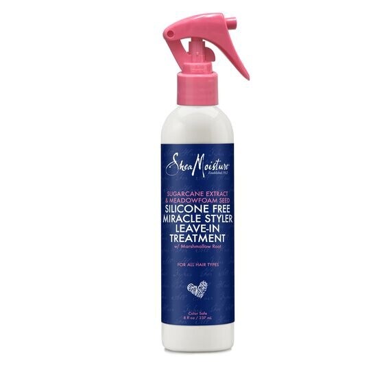 Shea Moisture  Sugarcane Extract &amp; Meadowfoam Seed  Silicone Free Miracle Style Leave-In Treatment