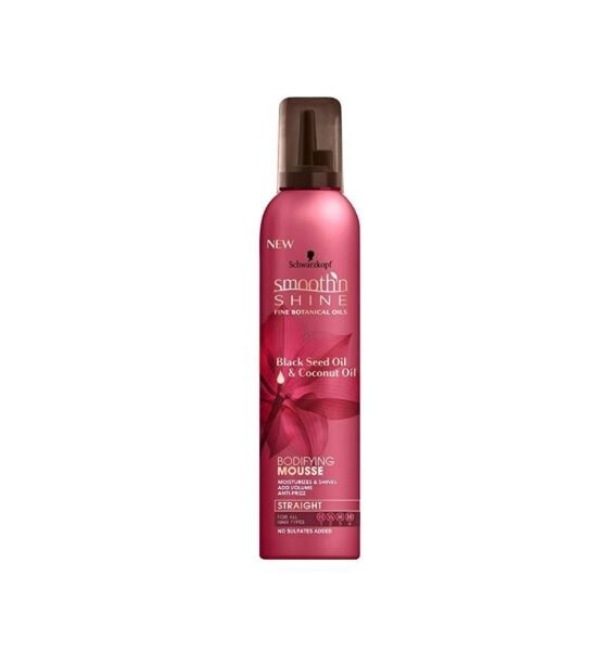 Schwarzkopf Smooth Shine Black Seed Oil &amp; Coconut Oil Bodifying Mousse Straight
