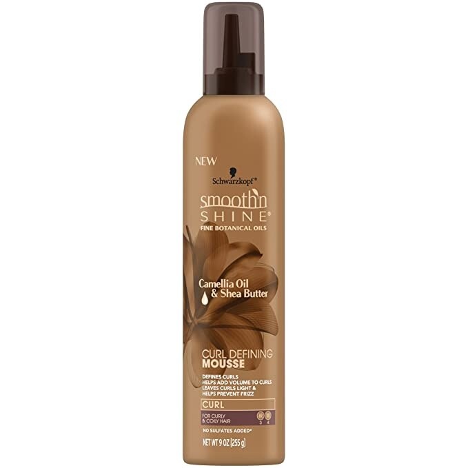 Schwarzkopf Smooth &#39;n Shine  Camellia Oil &amp; Shea Butter Curl Defining Mousse