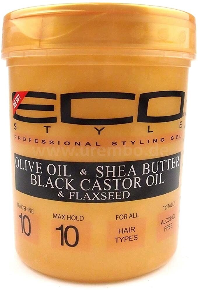 Eco Style Professional Styling Gel  EcoPlex Olive Oil &amp; Shea Butter Black Castor Oil &amp; Flaxseed