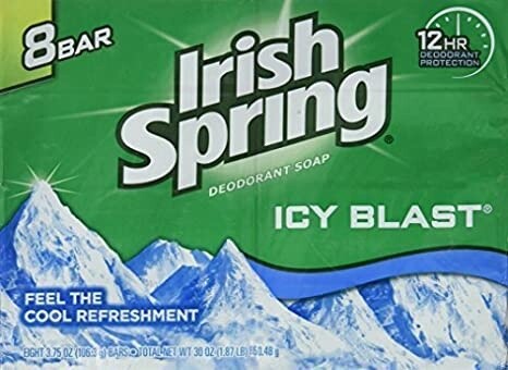 Irish Spring  Icy Blast  Deodorant Soap 8 Bars