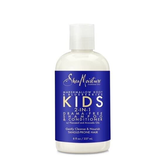 Shea Moisture  Marshmallow Root &amp; Blue Berries  KIDS 2-IN-1 Drama - Free Shampoo &amp; Conditioner