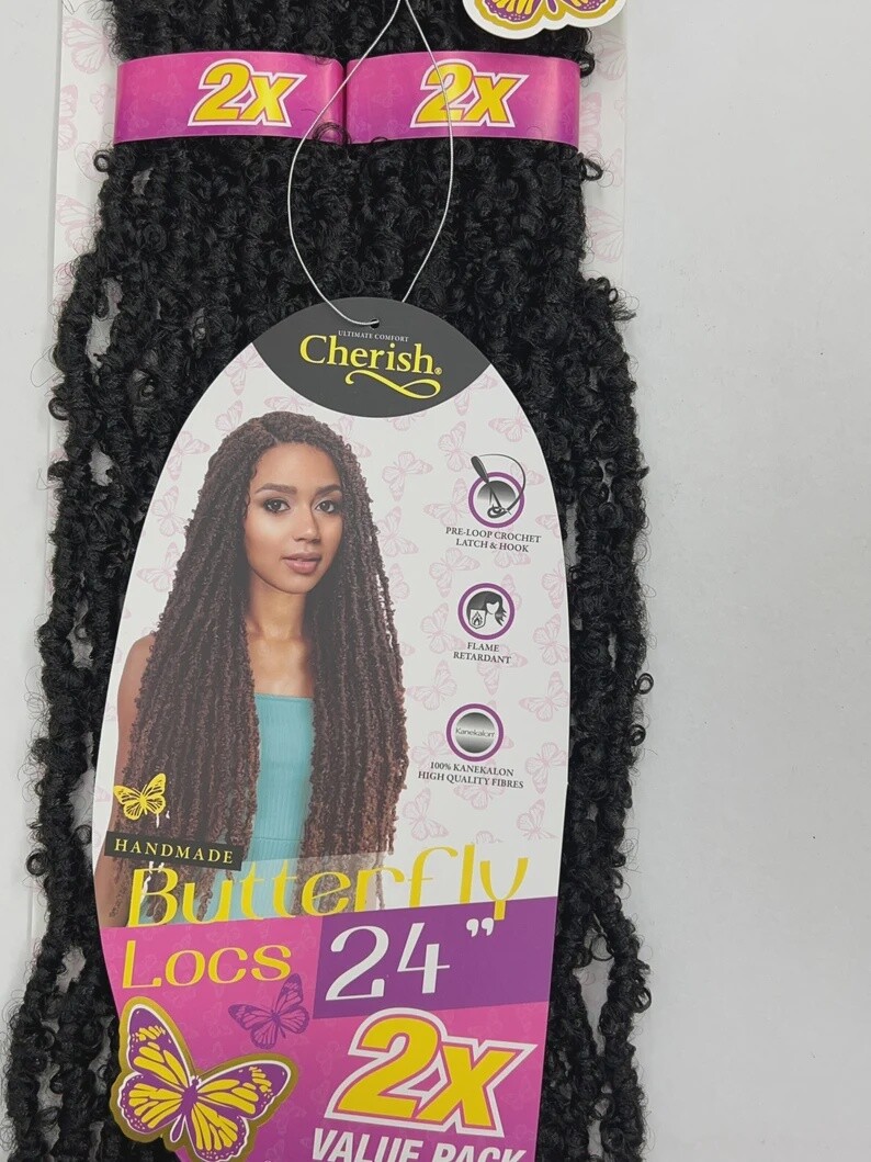 cherish bulk 2x butterfly locs 24&quot;