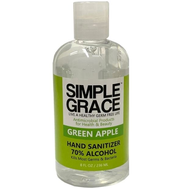 Simple Grace  Green Apple Hand Sanitizer 70% Alcohol