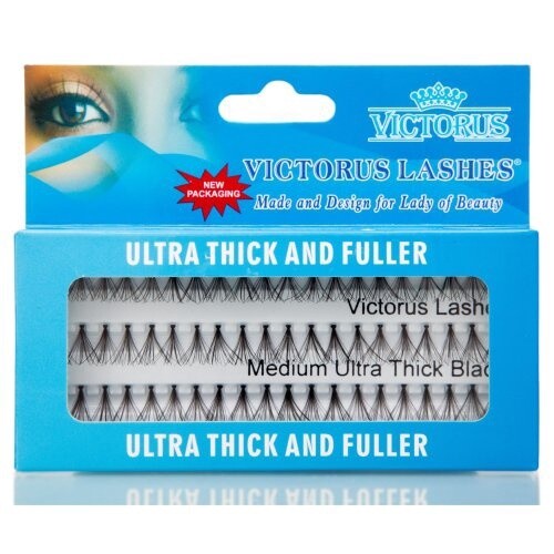 VICTORUS Lashes Medium Ultra Thick Black