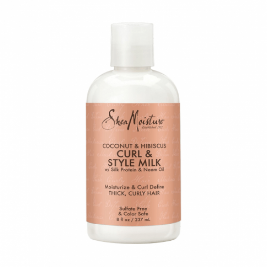 Shea Moisture Coconut &amp; Hibiscus Curl &amp; Style Milk/New/237ml