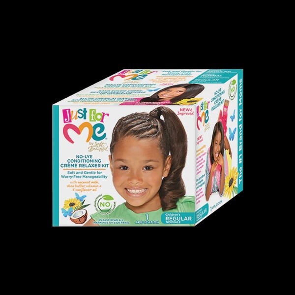 Just For Me  No-lye Conditioning CrÃ¨me Relaxer Kit- Regular