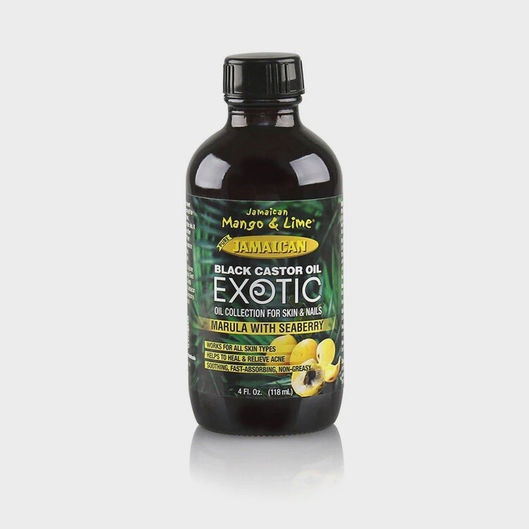 Jamaican Mango &amp; Lime Pure Jamaican Black Castor Oil Exotic Marula With Seaberry