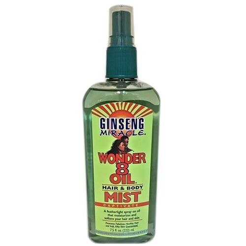 Ginseng Miracle Wonder 8 Oil Hair/Body Mist, 7.5 Ounce