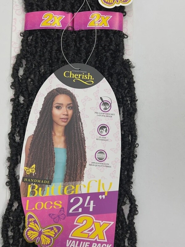 cherish bulk 2x butterfly locs 24"