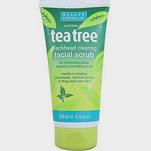 Beauty Formulas Tee Tree Blackhead Clearing Facial Scrub