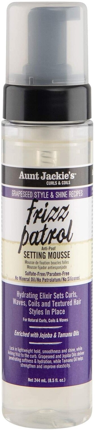 Grapeseed Style &amp; Shine Recipes frizz patrol Anti-Poof Setting Mousse