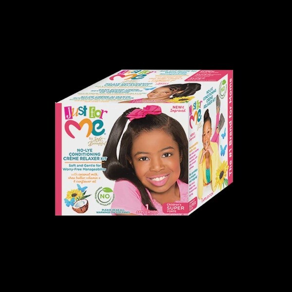 Just For Me  No-lye Conditioning CrÃ¨me Relaxer Kit- Super