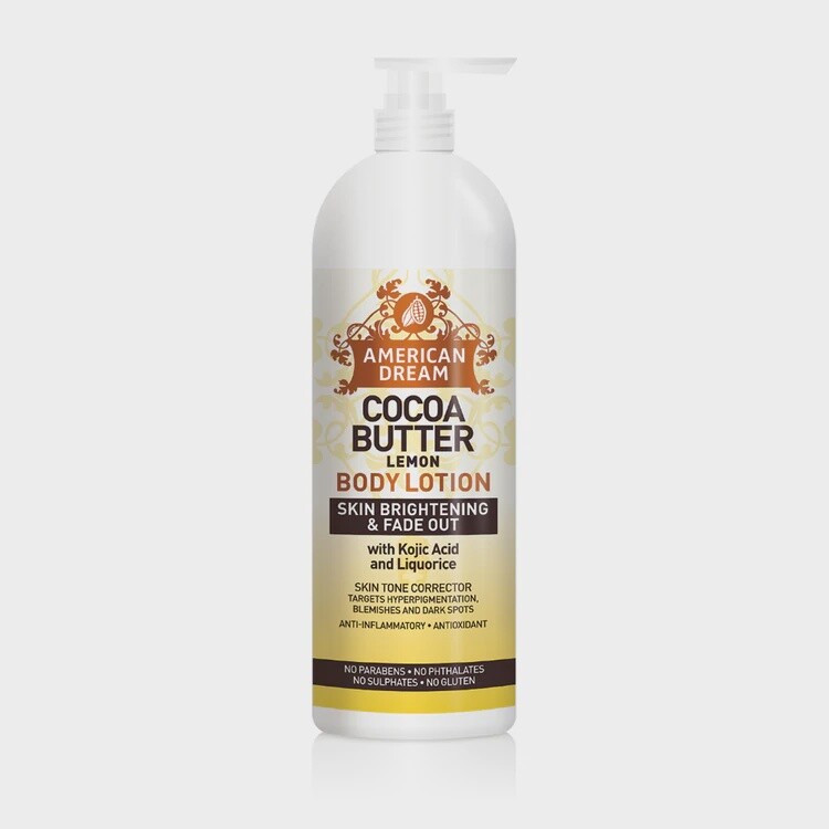 American dream cocoa butter lemon body lotion