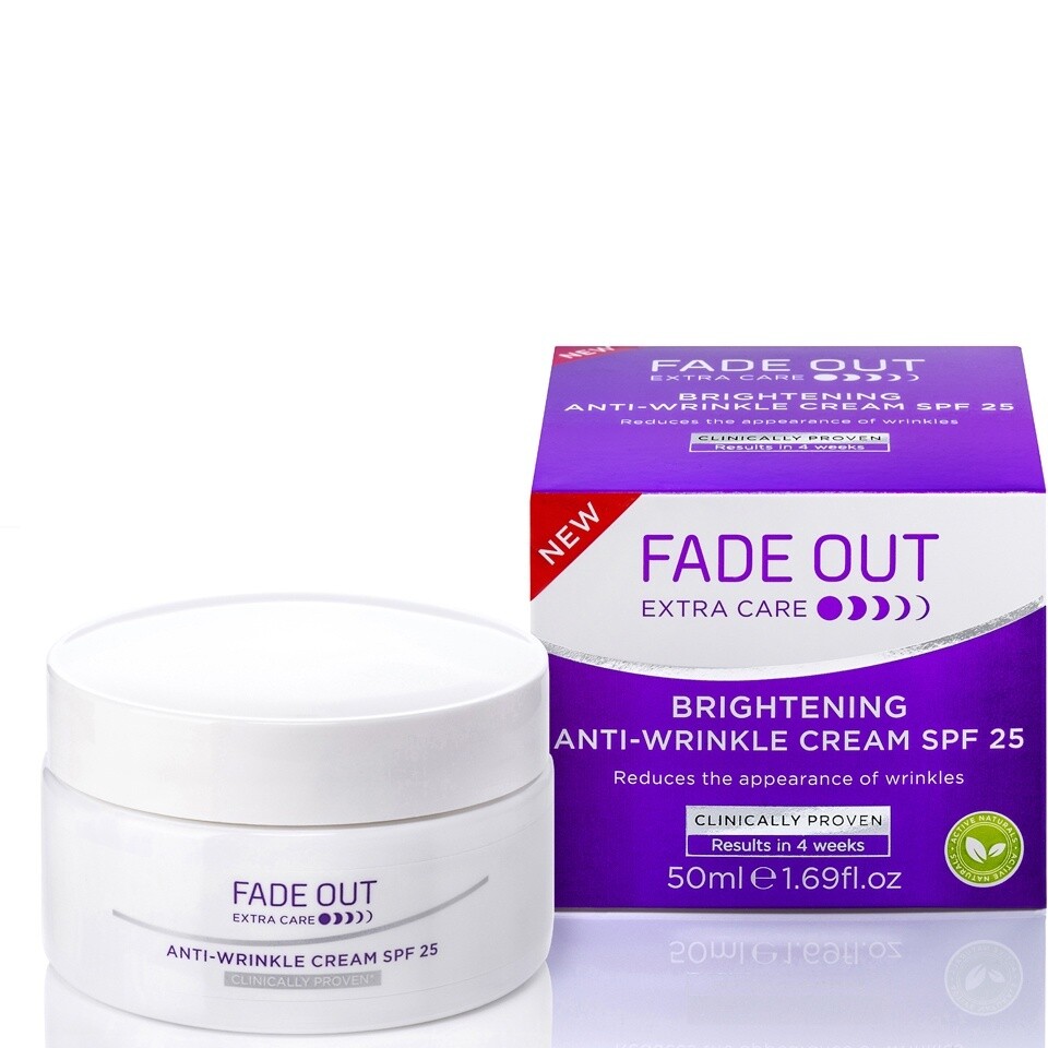Fadeout Extra Care Brightening Anti-Wrinkle Cream SPF 25 50% Extra Free