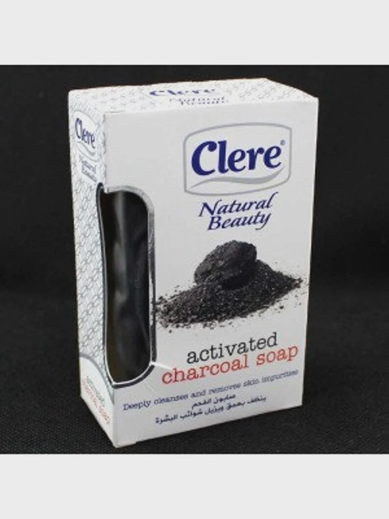 Clere Natural Beauty Activated Charcoal Soap