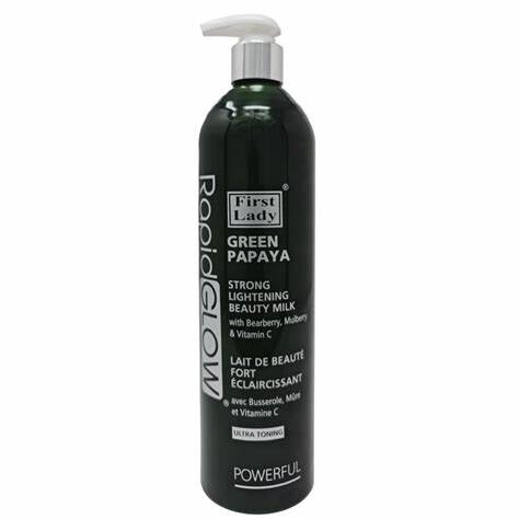 First Lady  Rapidglow Green Papaya- Strong Lightening Beauty Milk - Powerful