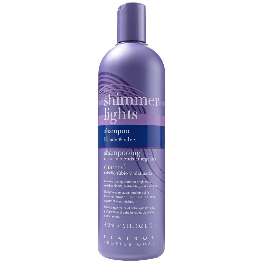 Clairol Professional  Shimmer Lights  Shampoo Blonde &amp; Silver 16oz/473ml