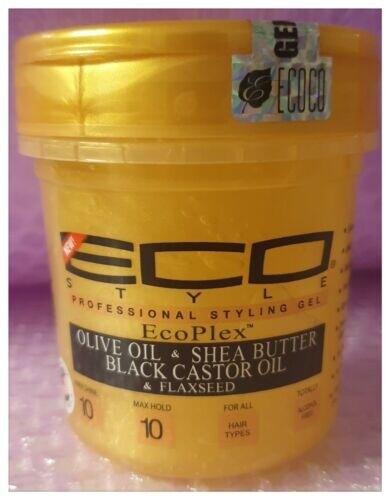 Eco Style Professional Styling Gel EcoPlex Olive Oil &amp; Shea Butter Black Castor Oil &amp; Flaxseed