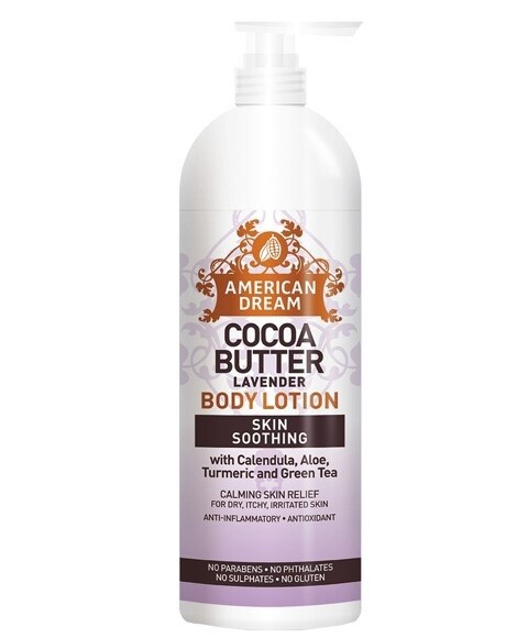american dream cocoa butter lavender body lotion 16oz