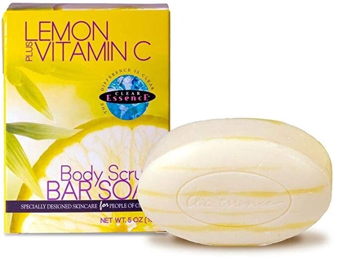 Clear essence   Lemon Plus Vitamin C Body Scrub Bar Soap