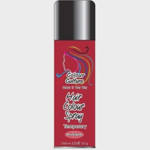 Colour culture hair colour spray temporary berry burgundy