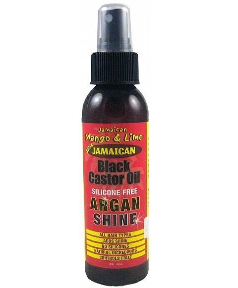 Jamaican Mango &amp; Lime Pure Jamaican Black Castor Oil Argan Shine