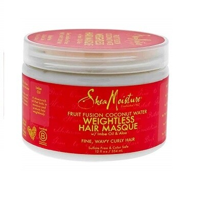 Shea Moisture  Fruit Fusion Coconut Water  Weightless Hair Masque