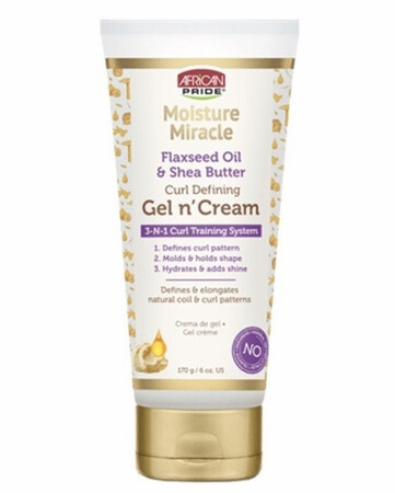 Moisture Miracle Flaxseed Oil &amp; Shea Butter Curl Defining Gel n&#39; Cream