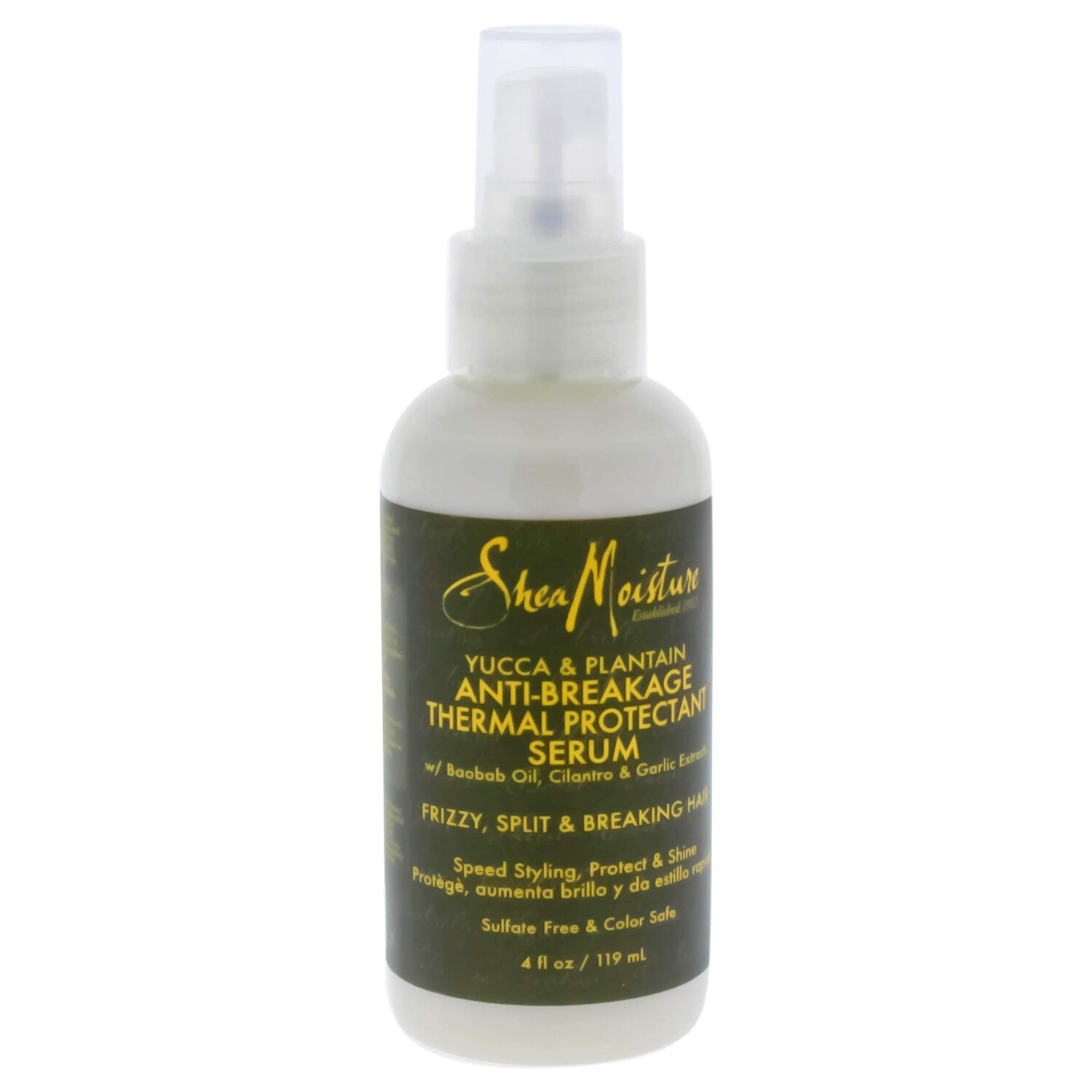 Shea Moisture  Yucca Platain Anti-Breakage Thermal Protectant Serum w/ Baobab Oil, Cilantro &amp; Garlic Extract