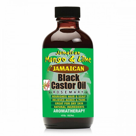 Jamaican Mango &amp; Lime Pure Jamaican Black Castor Oil Rosemary