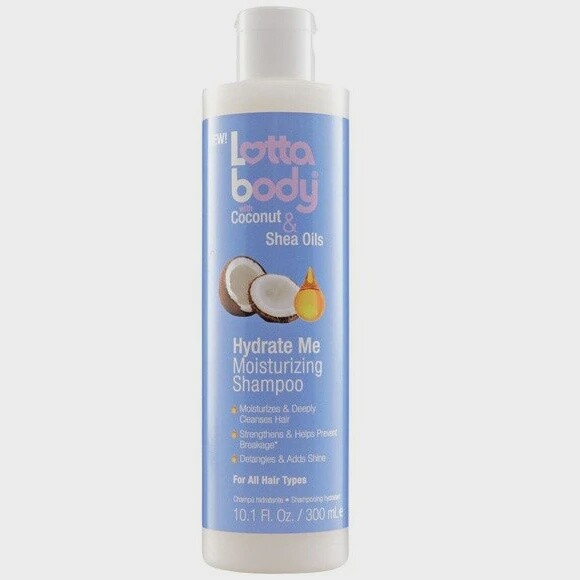 LottaBody  Coconut &amp; Shea Oils Hydrate Me Moisturizing Shampoo 300ml