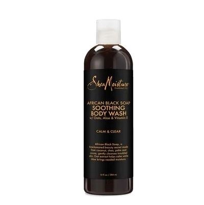 Shea Moisture  African Black Soap Soothing Body Wash/New/577ml