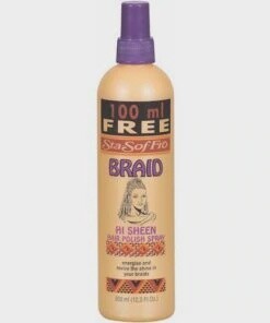 Sta-Sof-Fro Braid  Hi Sheen Hair Polish Spray 350ml
