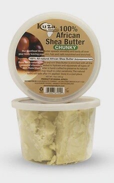 Kuza Naturals 100% African Shea Butter Chunky- White