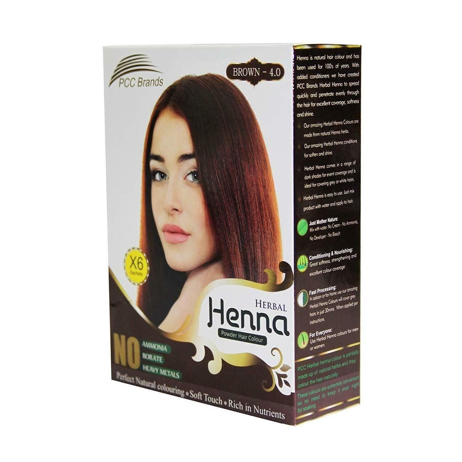 PCC Brands  Herbal Henna Powder Hair Colour - Brown